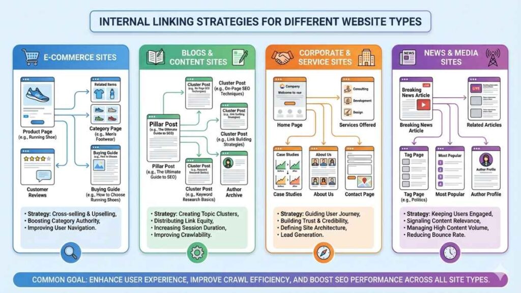 Internal Linking for Different Types of Websites