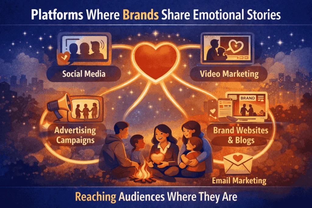 Platforms Where Brands Share Emotional Stories