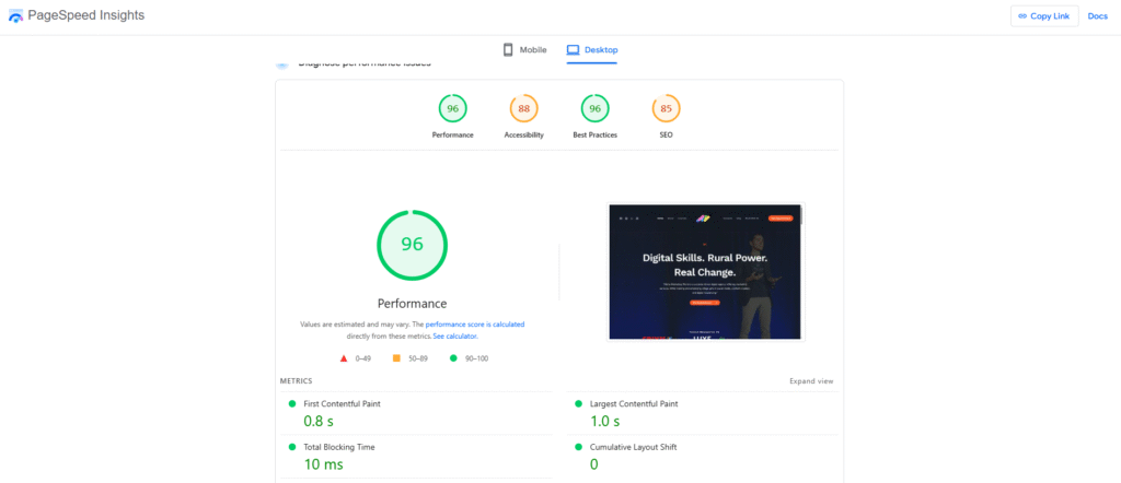Website Speed & Core Web Vitals