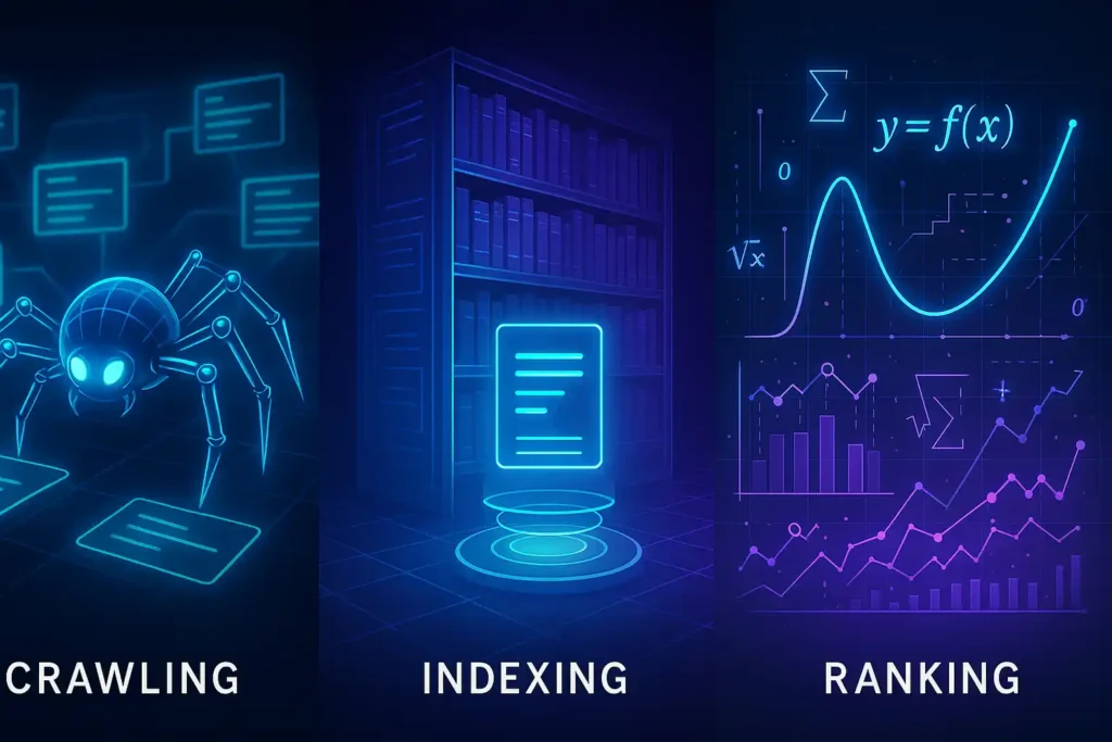 Core Components – Crawler, Index, Ranking Algorithms