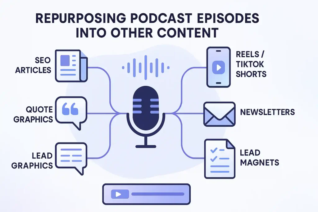 Repurposing Podcast Episodes Into Other Content